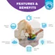 Product Nina Ottosson by Outward Hound Lickin' Layers Puzzle Game & Slow Feeder Dog Bowl