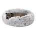 FurHaven Calming Cuddler Donut Pet Bed - Mist Gray 36" image thumbnail 1