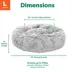 FurHaven Calming Cuddler Donut Pet Bed - Mist Gray 36" image thumbnail 2