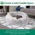 FurHaven Calming Cuddler Donut Pet Bed - Mist Gray 36" image thumbnail 6
