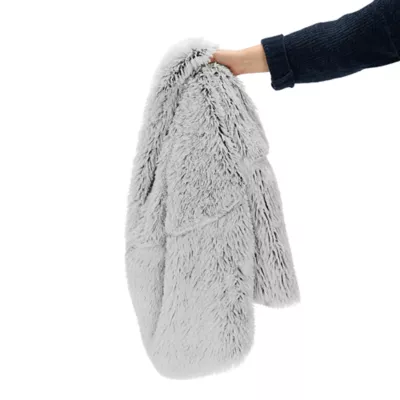 Product FurHaven Calming Cuddler Donut Pet Bed Gray 36"