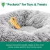 FurHaven Calming Cuddler Donut Pet Bed - Mist Gray 36" image thumbnail 7