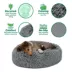 FurHaven Calming Cuddler Donut Pet Bed - Gray 23" image thumbnail 5