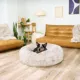 Product FurHaven Calming Cuddler Donut Pet Bed