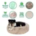 FurHaven Calming Cuddler Donut Pet Bed - Taupe 36" image thumbnail 5