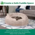 FurHaven Calming Cuddler Donut Pet Bed - Taupe 36" image thumbnail 6