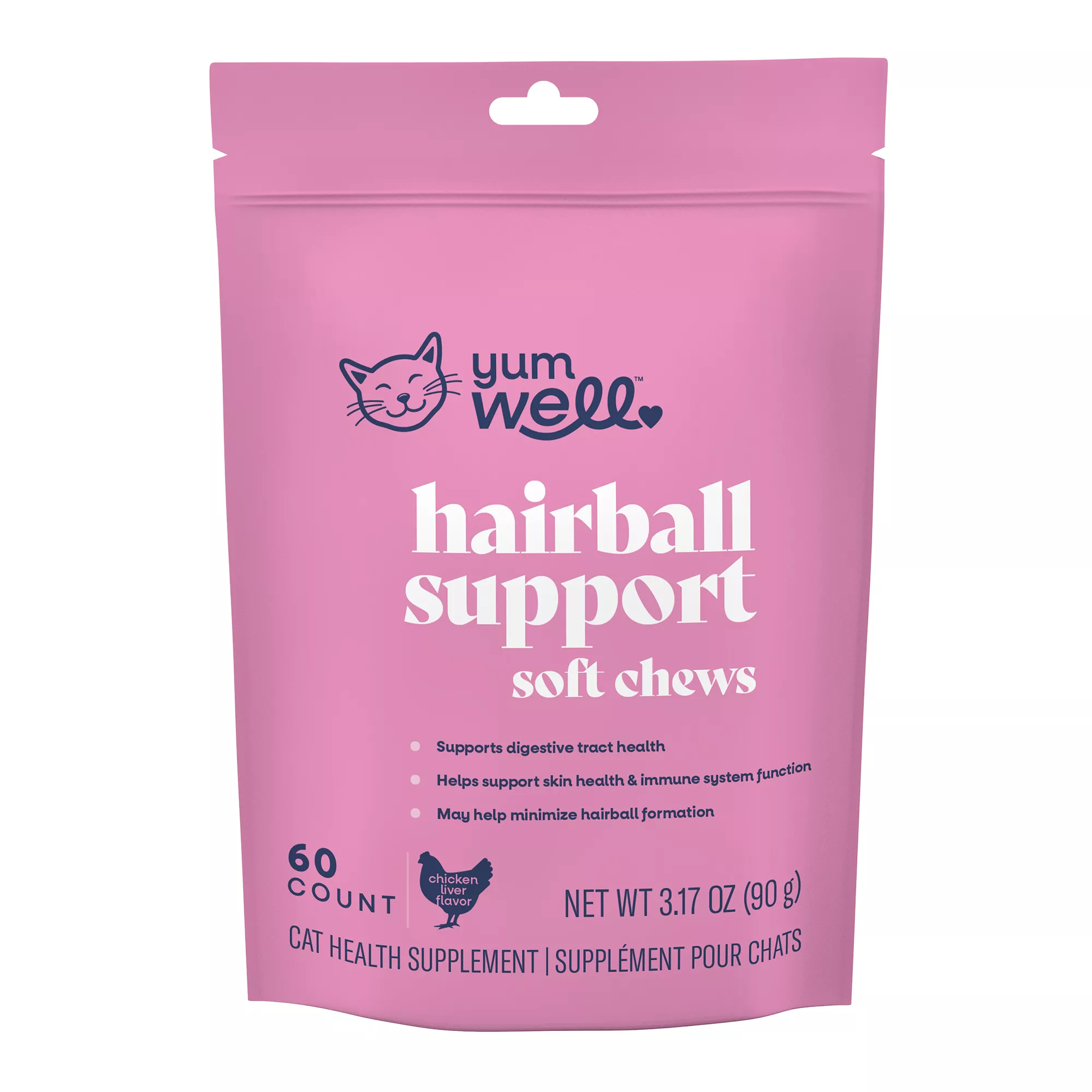 YumWell &trade; Cat Hairball Support Soft Chews