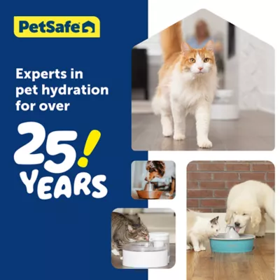 Product PetSafe® Outlast Pumpless Hydrospin Water Fountain 60 oz/1.7L- Water Filter Included