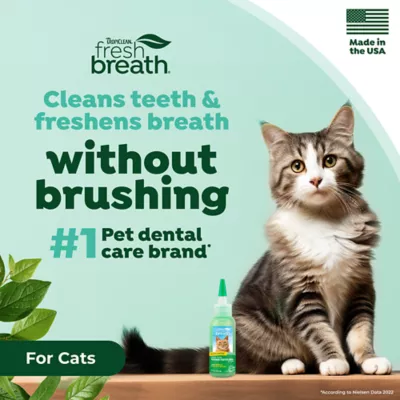 TropiClean Fresh Breath Clean Teeth Dental Oral Gel for Cats