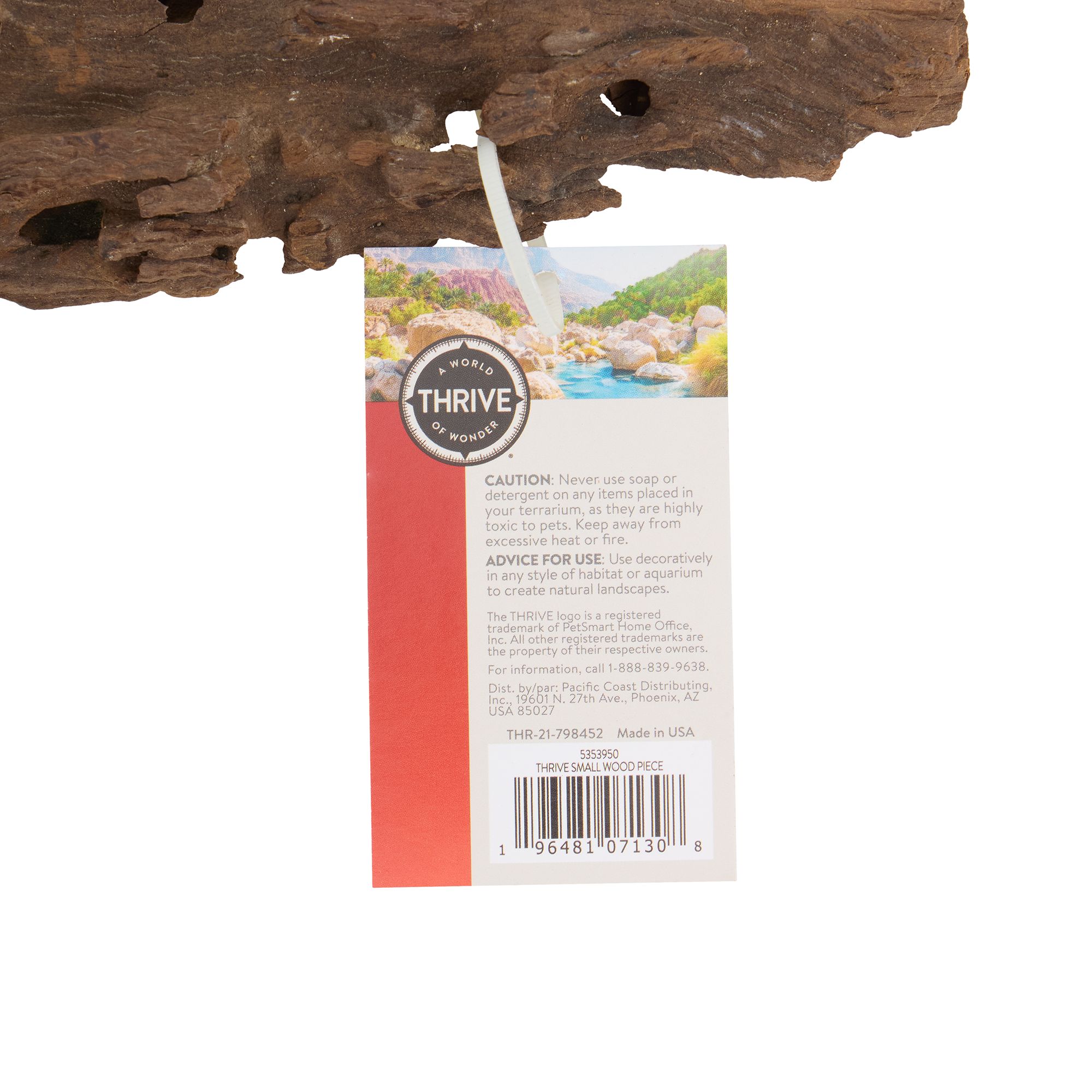 Thrive Small Wood Piece - Climbing Terrarium Decor - thumbnail 4