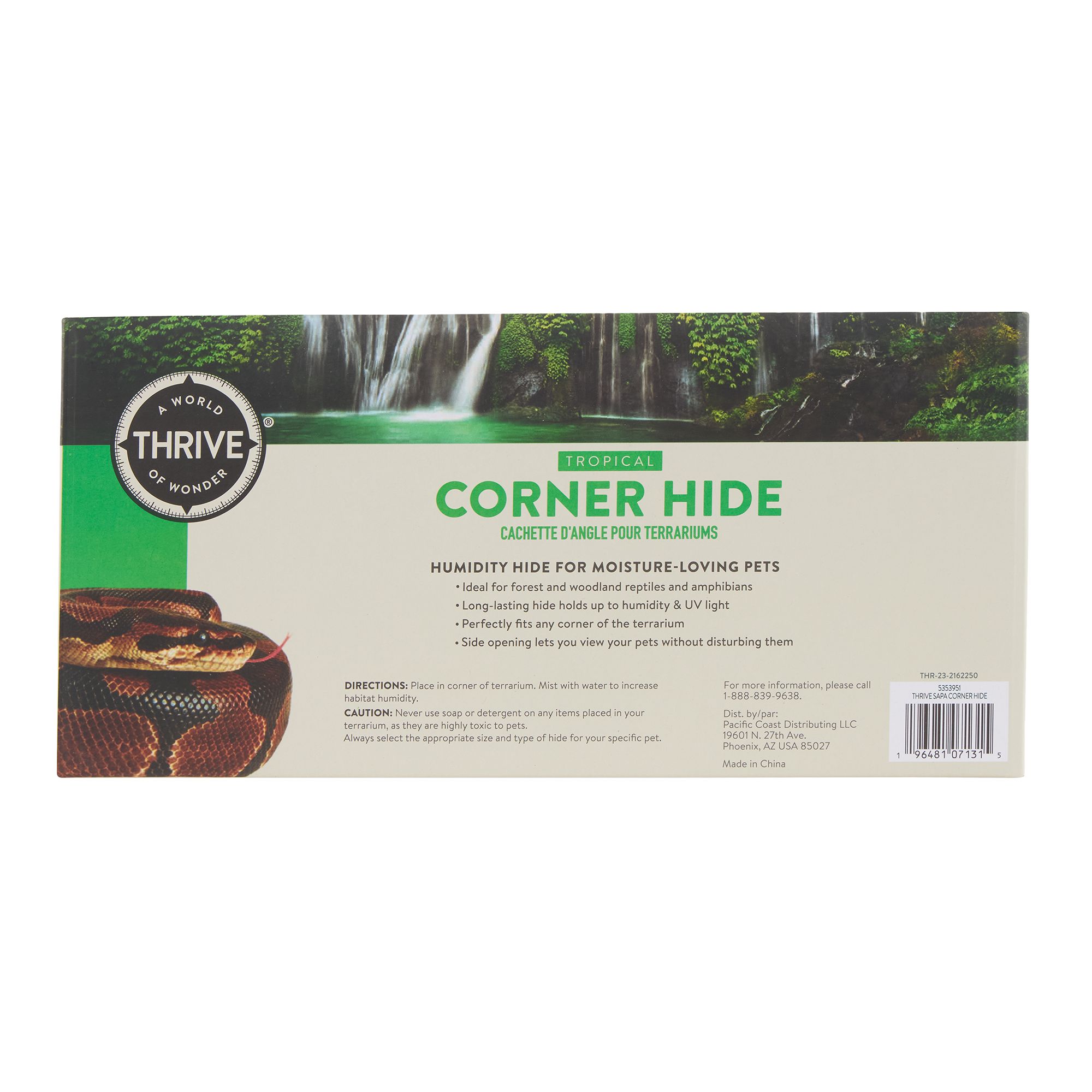 Thrive Corner Hide - Grass covered - Reptile Hide Decor - thumbnail 5