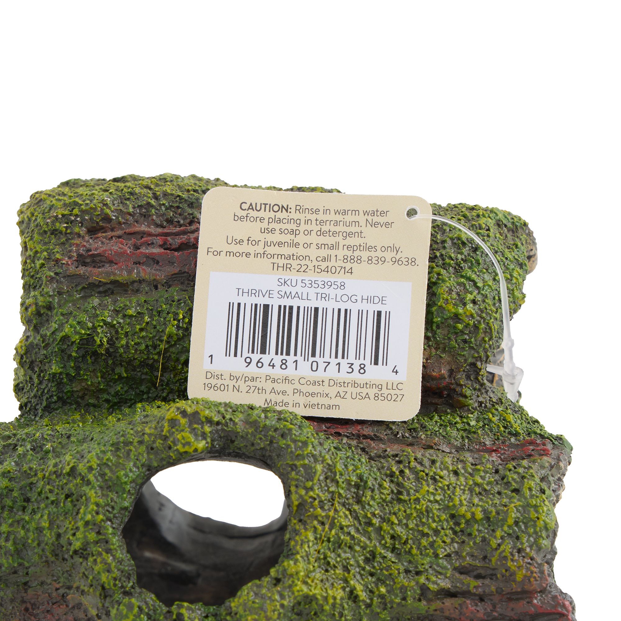 Thrive Tri-Log Hide - Reptile Hide Decor - thumbnail 5