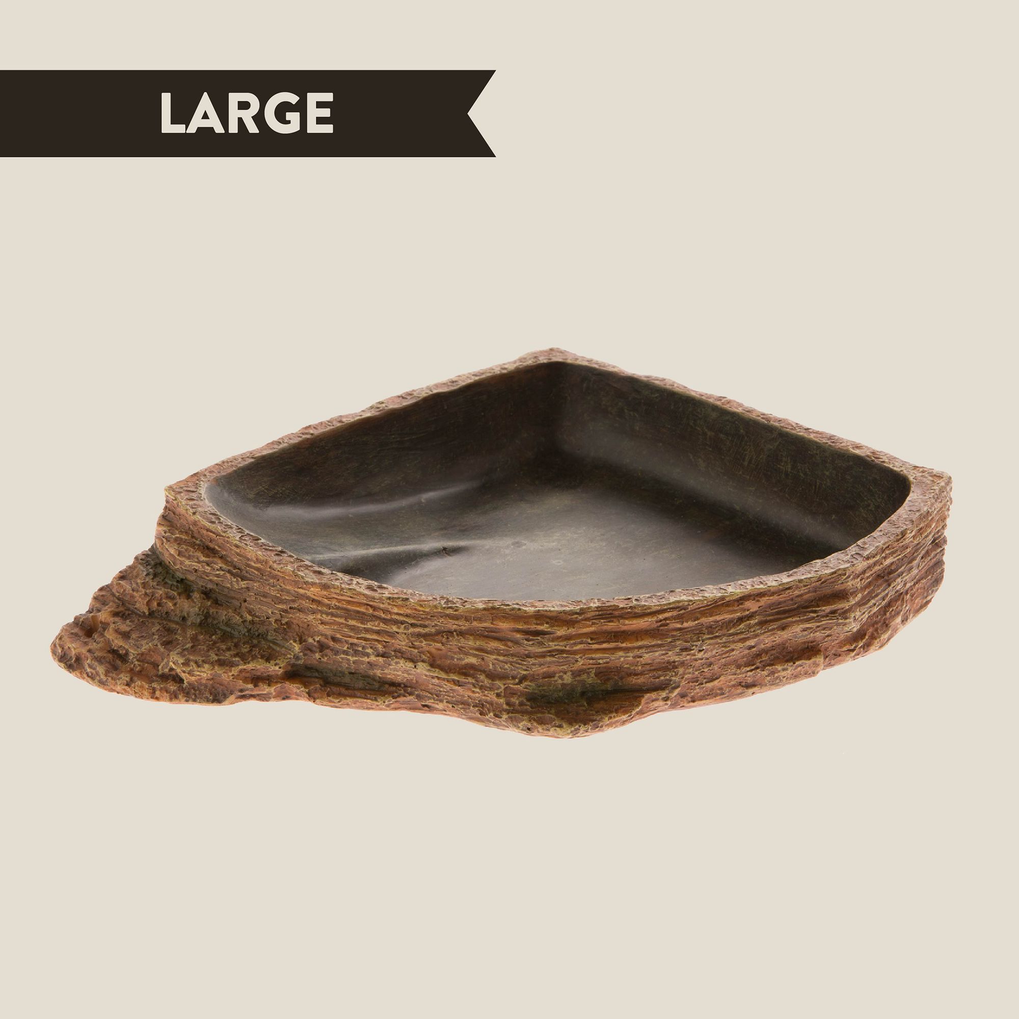Thrive Brown Reptile Bowl - Reptile Food & Water Bowl - thumbnail 2