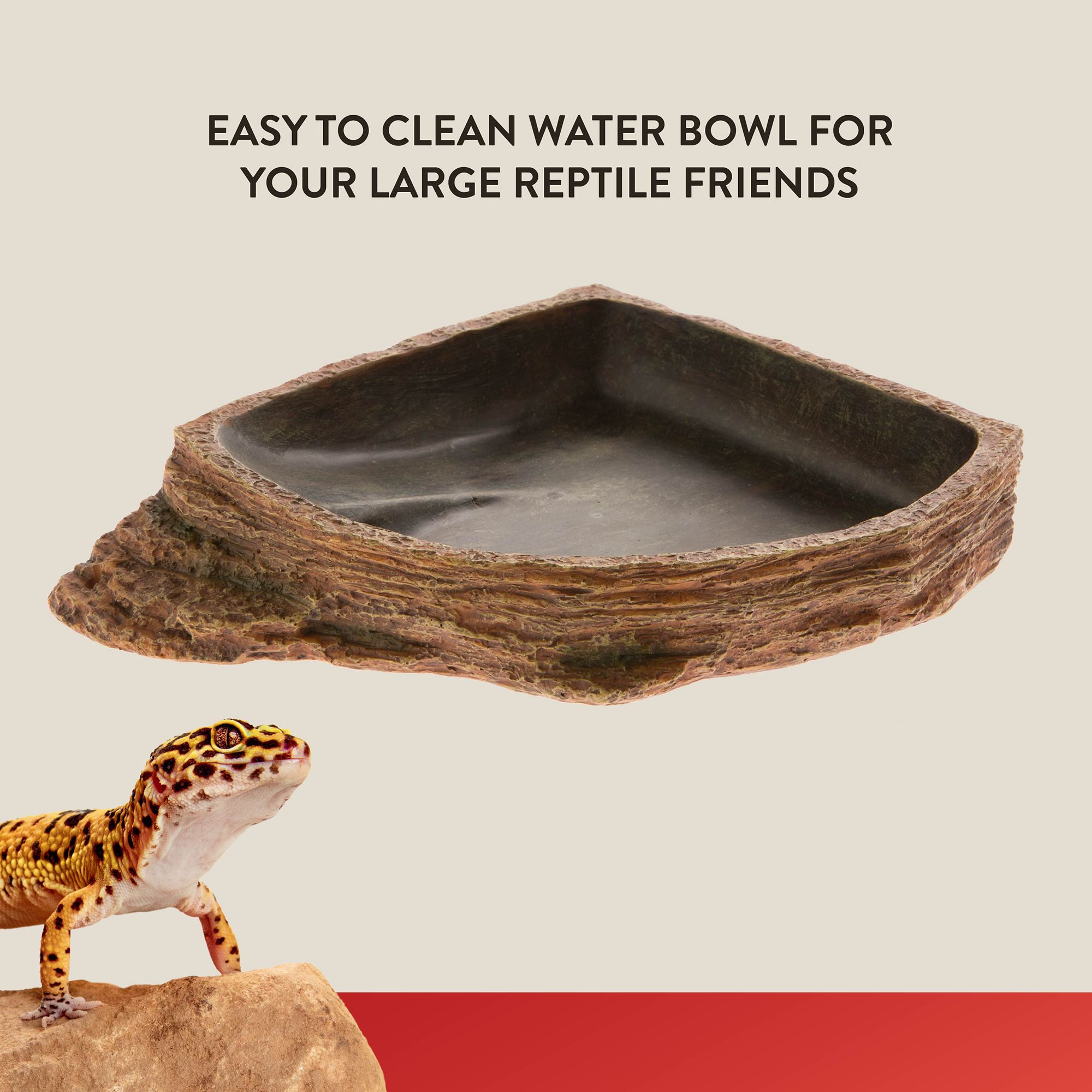 Thrive Brown Reptile Bowl - Reptile Food & Water Bowl - thumbnail 3