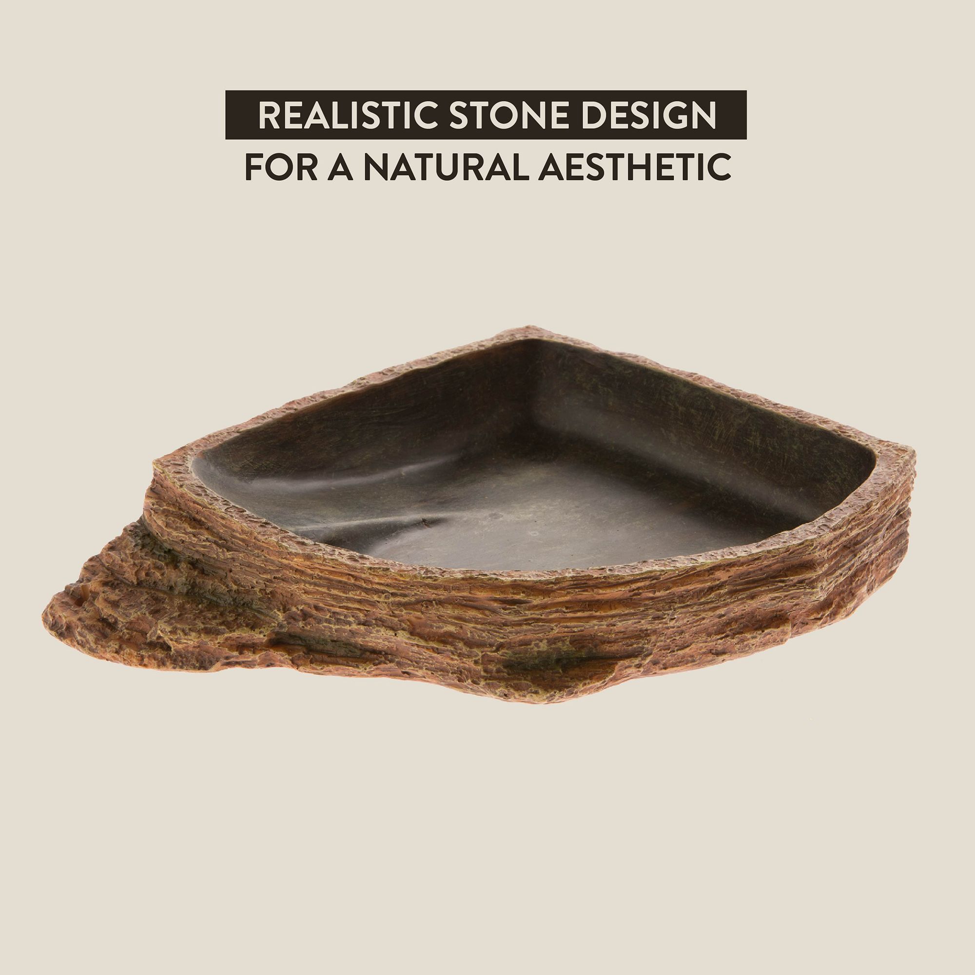 Thrive Brown Reptile Bowl - Reptile Food & Water Bowl - thumbnail 4