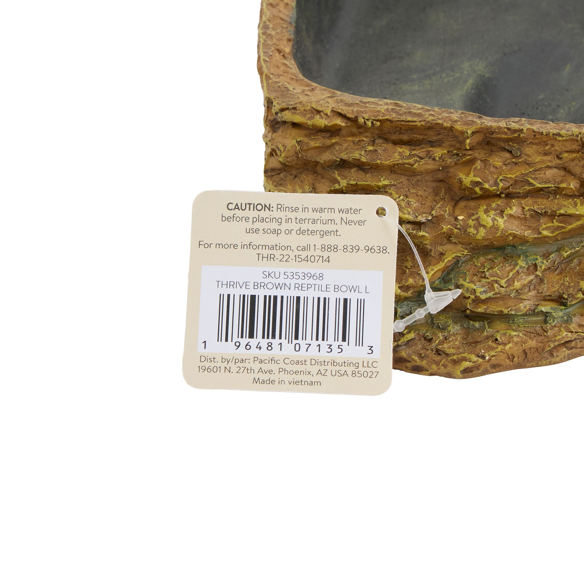 Thrive Brown Reptile Bowl - Reptile Food & Water Bowl - thumbnail 5