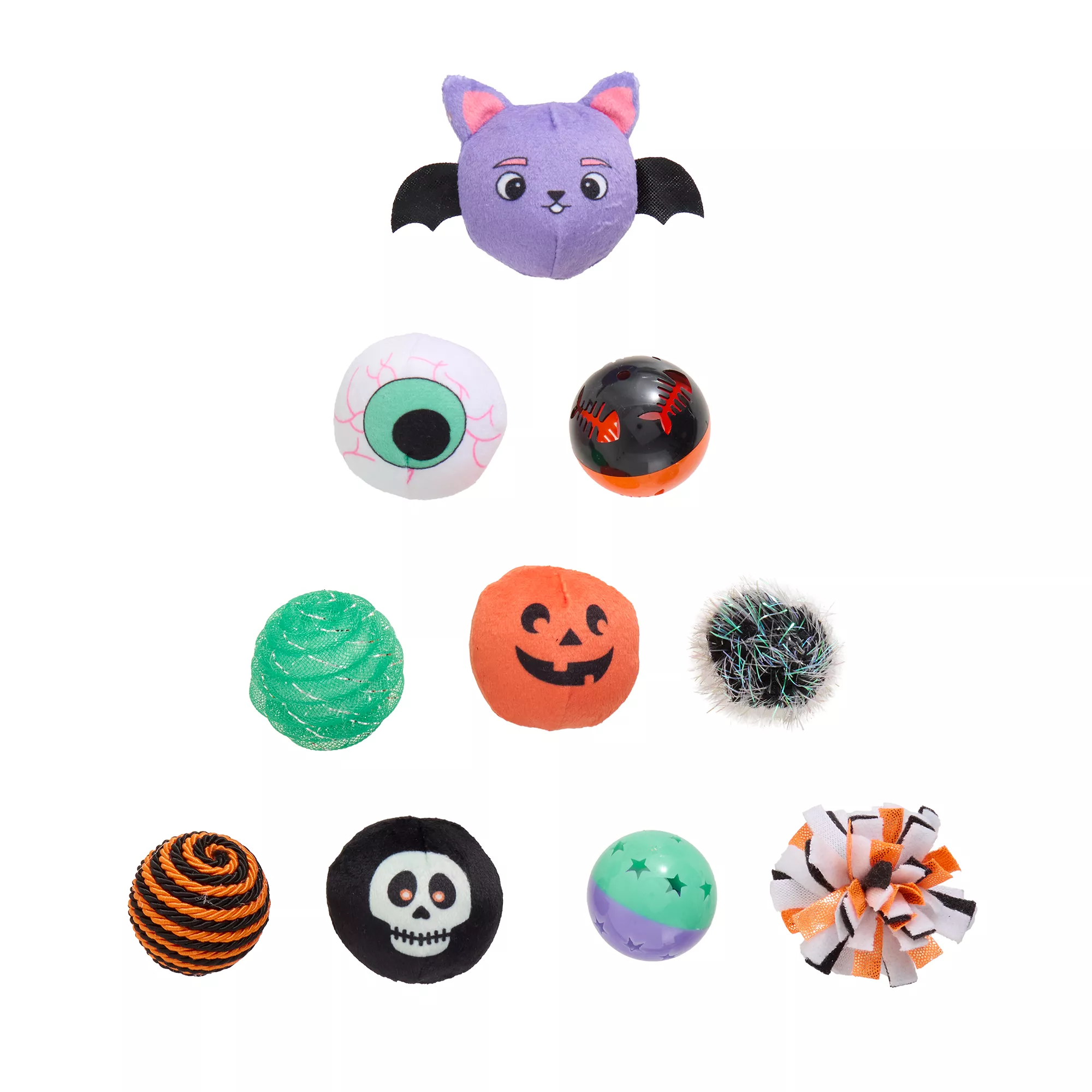 Thrills & Chills 10 Pack of Balls Cat Toys