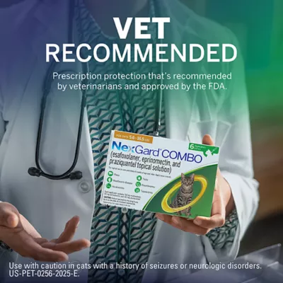 Product NexGard COMBO Topical Solution for Cats - 5.6-16.5 lbs, Yellow Box