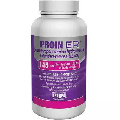 Product Proin ER Extended-Release Tablets for Dogs - 145 mg, Pink Bottle