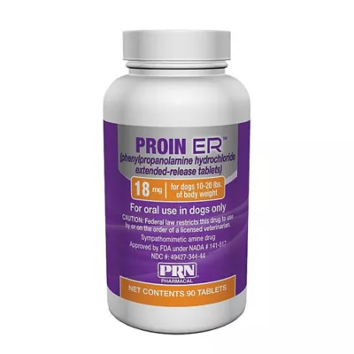 Product Proin ER Extended-Release Tablets for Dogs - 18 mg, Orange Bottle
