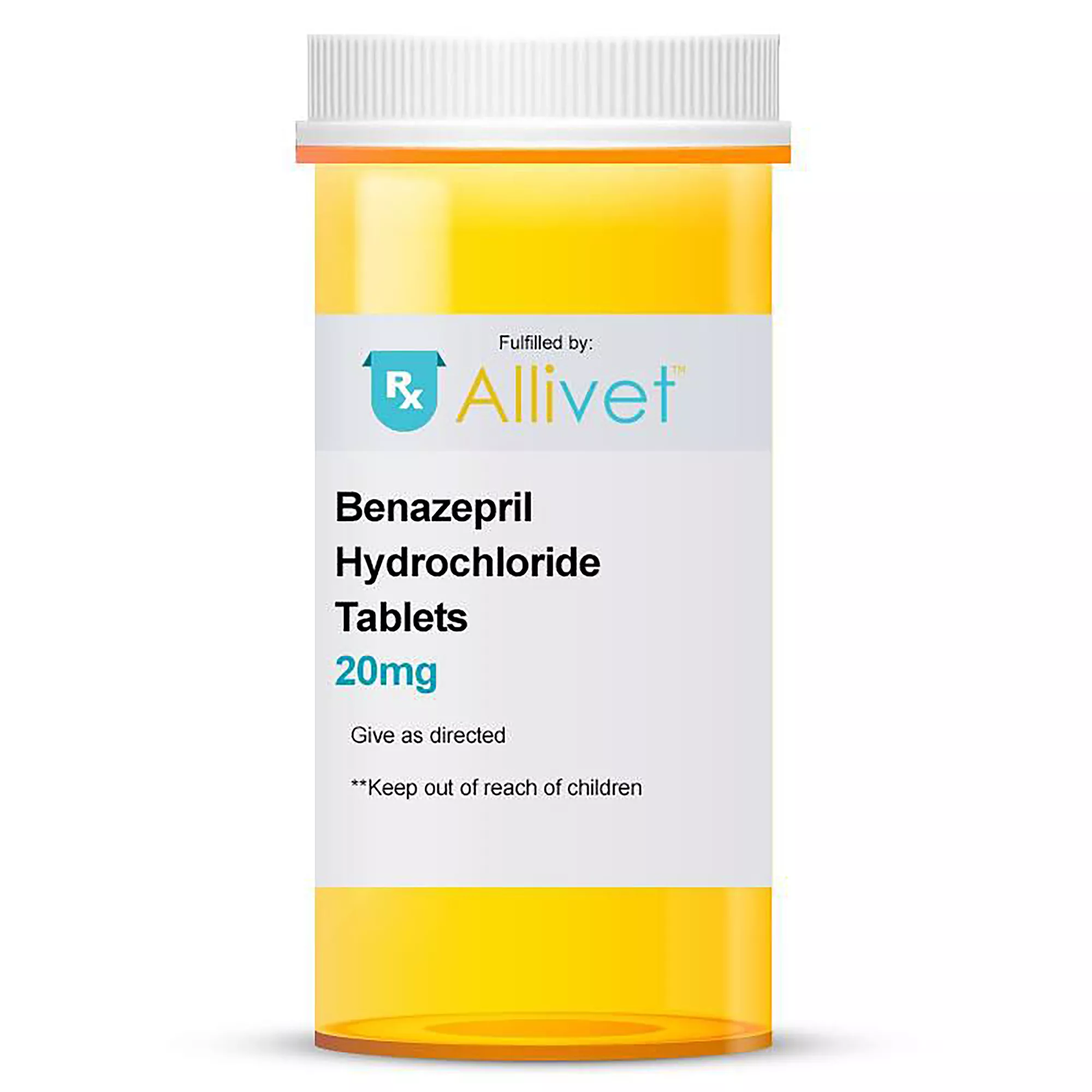 Benazepril HydrochorideTablets for Dogs and Cats - 20 mg, Single Tablet