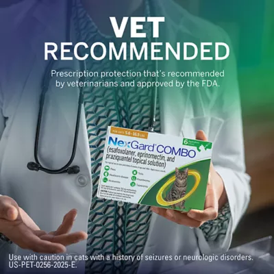 Product NexGard COMBO Topical Solution for Cats - 5.6-16.5 lbs, Yellow Box