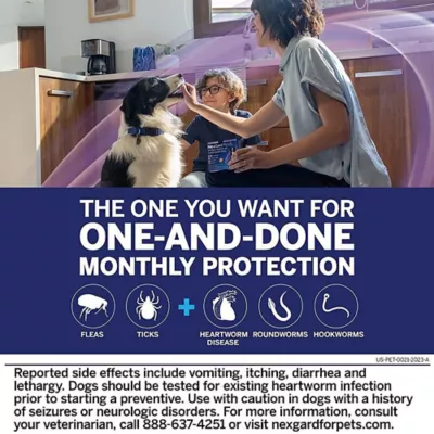 Product NexGard Plus Chewable Tablets for Dogs - 17.1-33 lbs, Gold Box