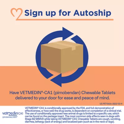 Vetmedin-CA1 (pimobendan) Chewable Tablets for Dogs - 50 Tablets, 1.25-mg - Image 8