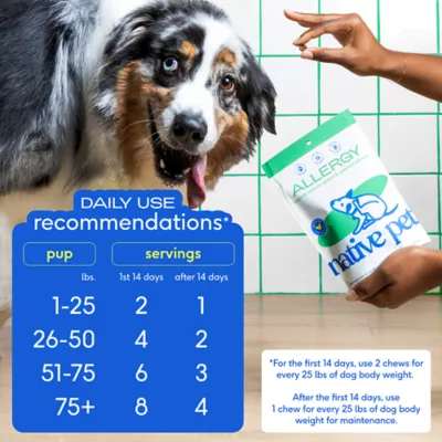 Product Native Pet Allergy & Immune Chews Allergy & Itch Relief Supplement for Dogs