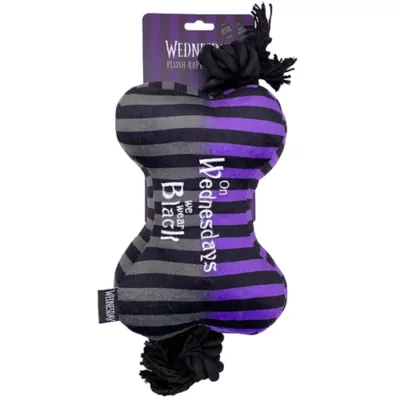 Product Wednesday We Wear Black Plush with Rope Dog Toy