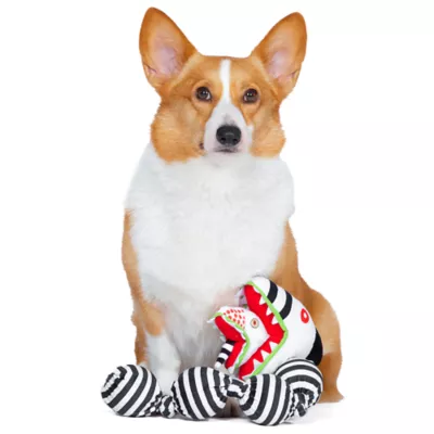 Product BEETLEJUICE Sandworm with Hidden Squeaker Balls Dog Toy