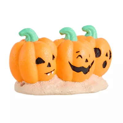 Product Thrills & Chills Tri-Pumpkin Aquarium Ornament