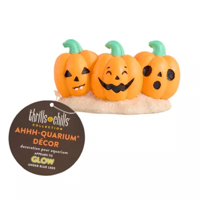 Product Thrills & Chills Tri-Pumpkin Aquarium Ornament