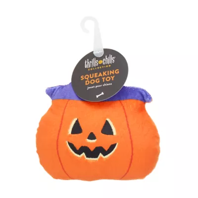 Product Thrills & Chills Plush Pumpkin Dog Toy