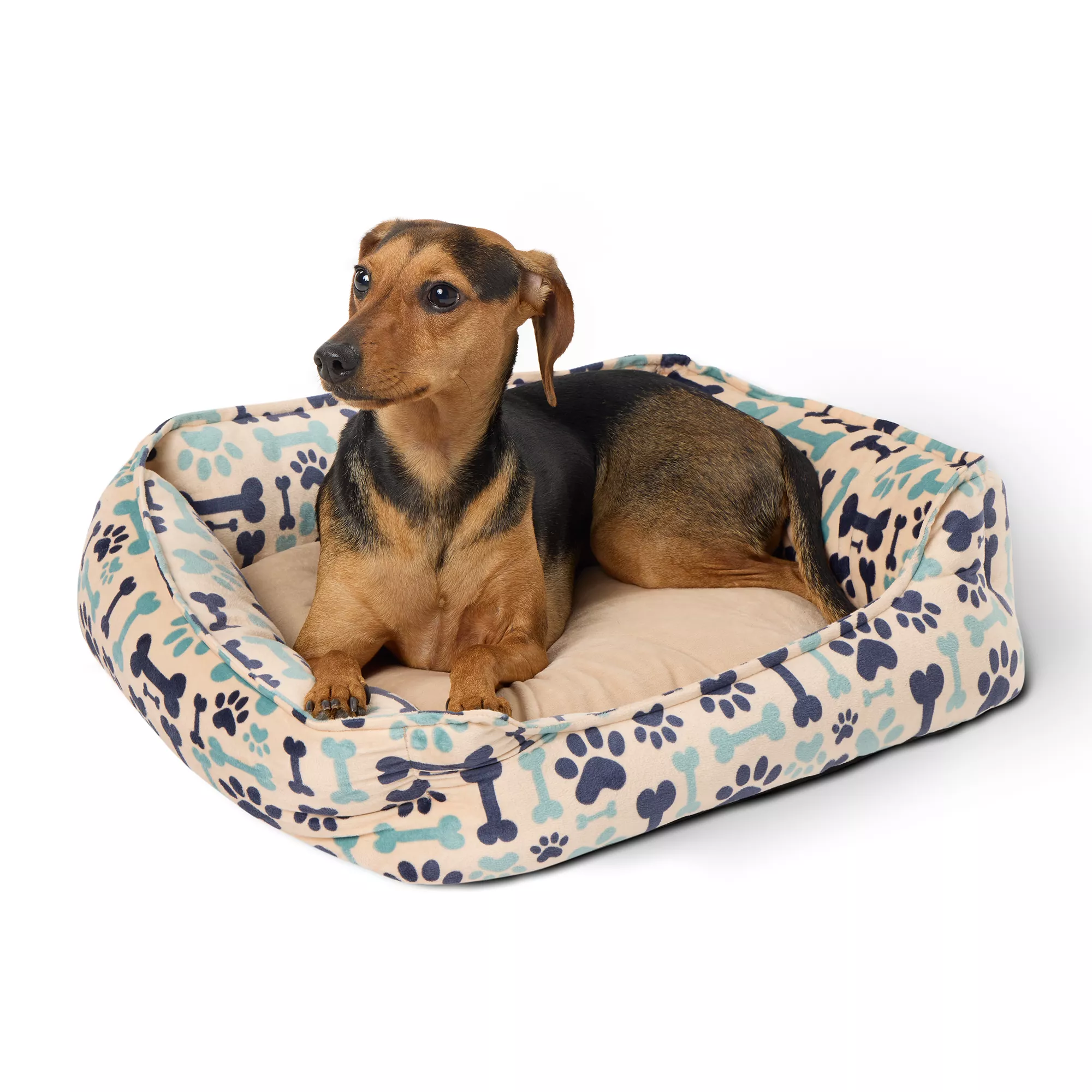 Bone and Paw Cuddler Dog Bed