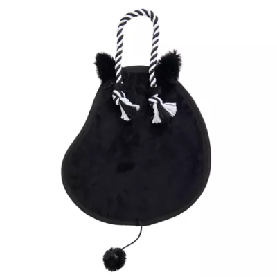 Product Thrills & Chills Black Cat Door Hanger Scratcher