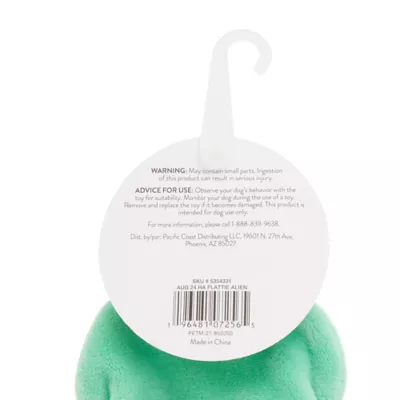 Product Thrills & Chills Flattie Alien Dog Toy