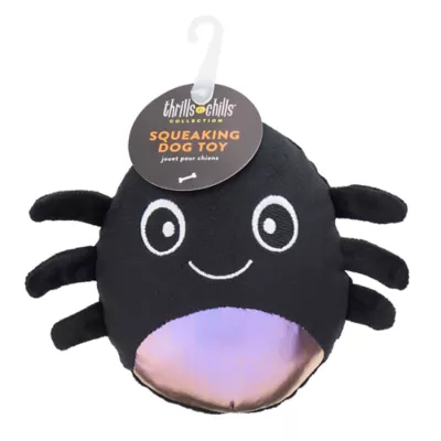 Product Thrills & Chills Plush Spider Dog Toy