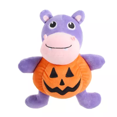 Product Thrills & Chills Pumpkin Plush Hippo Dog Toy