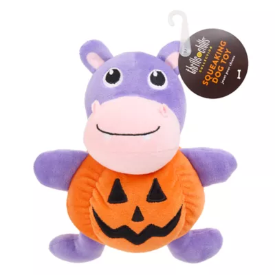 Product Thrills & Chills Pumpkin Plush Hippo Dog Toy