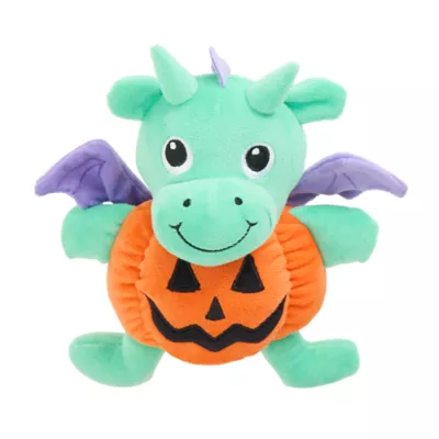 Product Thrills & Chills Pumpkin Plush Dragon Dog Toy