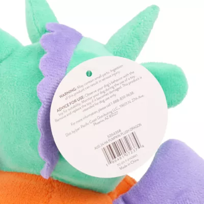 Product Thrills & Chills Pumpkin Plush Dragon Dog Toy