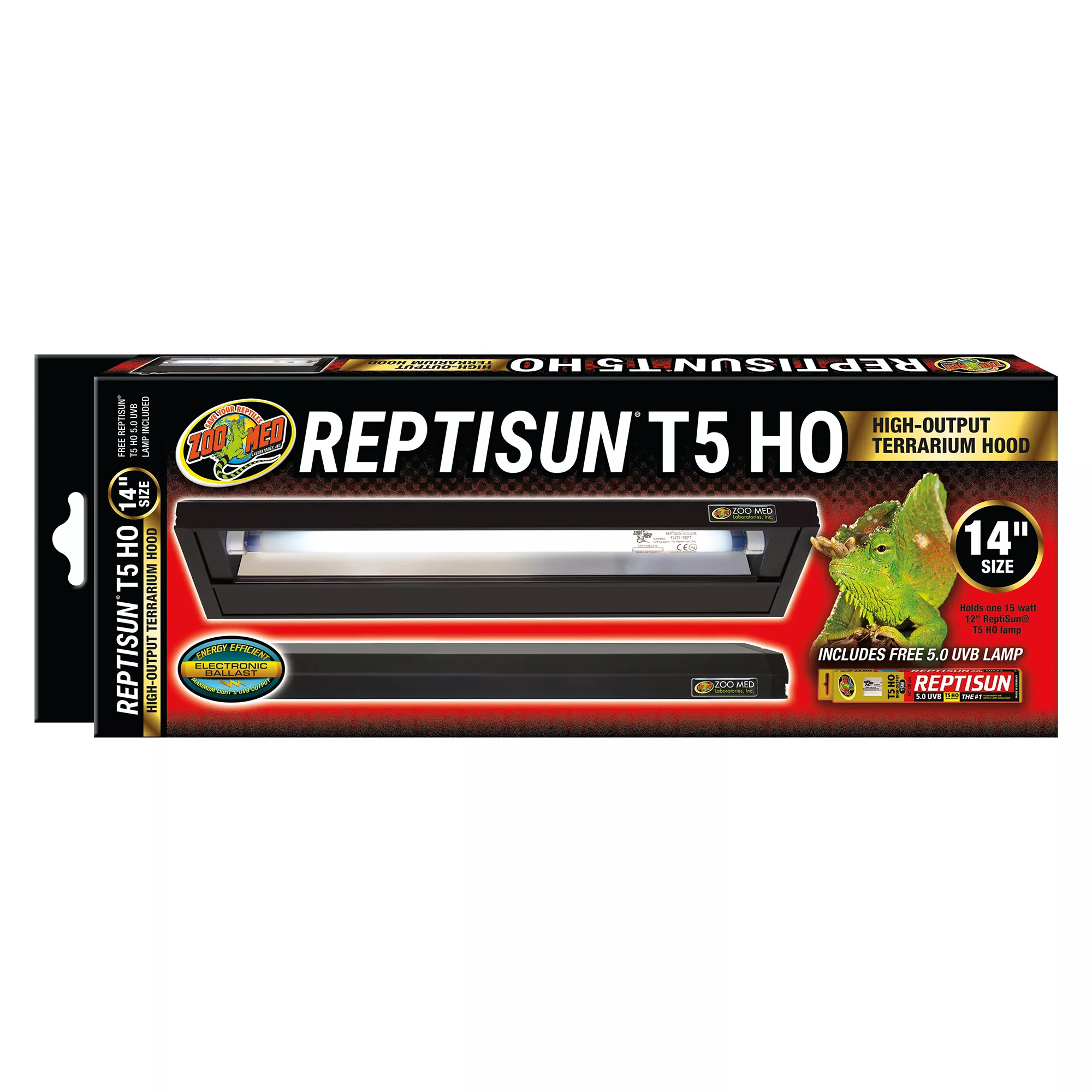 Zoo Med ReptiSun T5 5.0 High Output Terrarium Hood