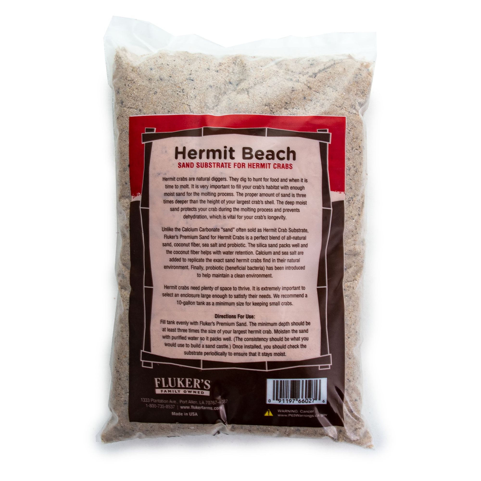 Fluker's Hermit Crab Beach Sand - Desert Reptile Sand Substrate - thumbnail 2