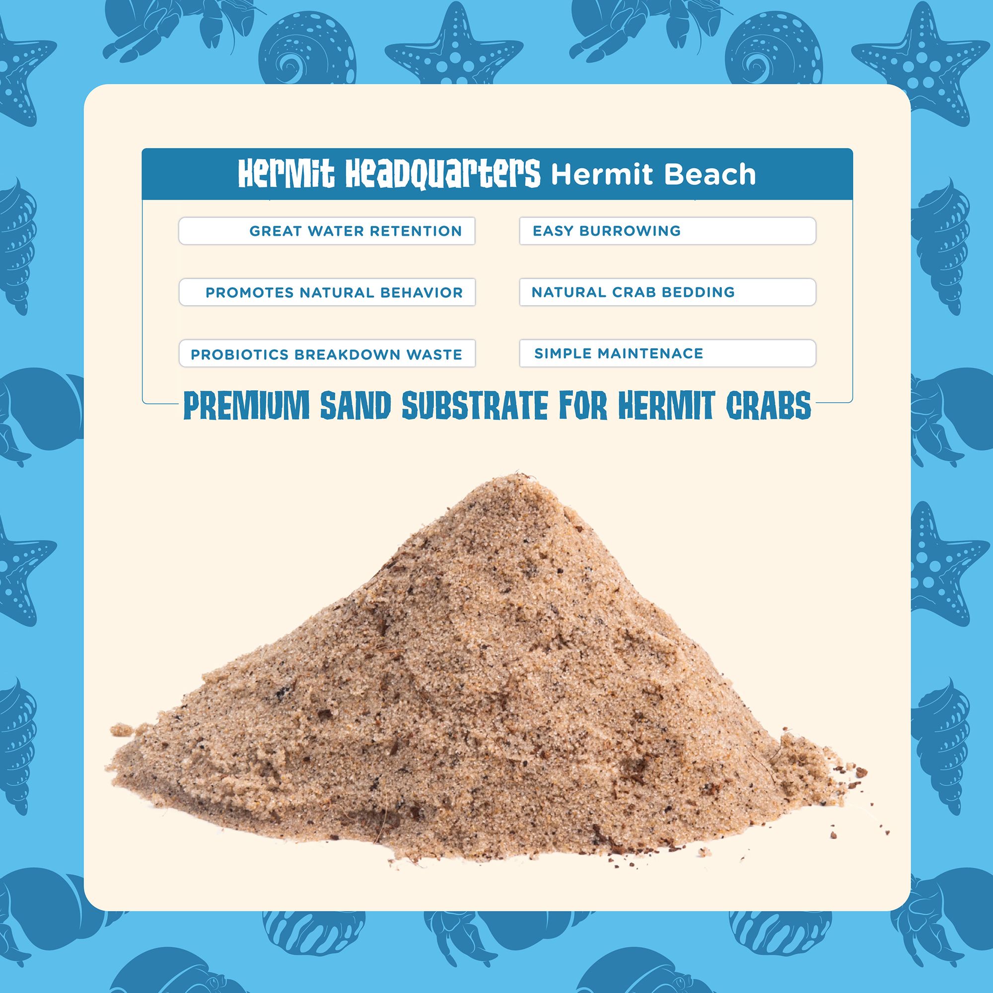 Fluker's Hermit Crab Beach Sand - Desert Reptile Sand Substrate - thumbnail 3