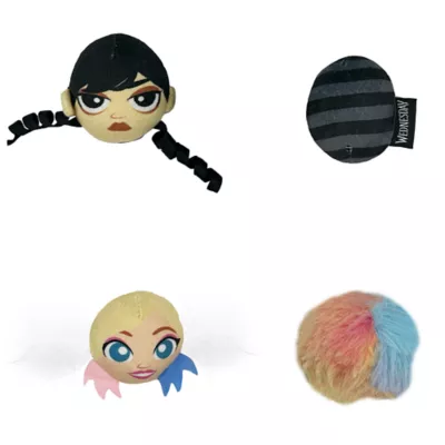 Wednesday Addams with our Wednesday 4-Pack Ball Toys - Image 1