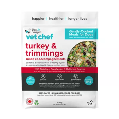 Product Tom & Sawyer Vet Chef Gently Cooked Frozen Dog Food - Turkey