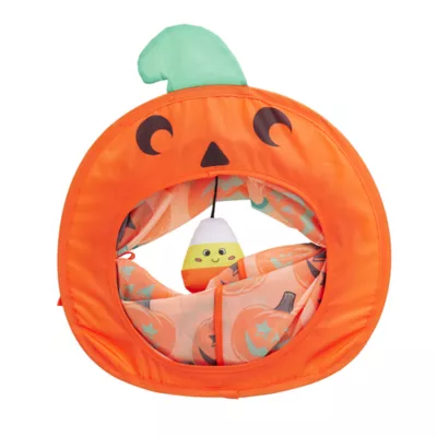 Product Thrills & Chills Pumpkin Pop-Up Tunnel Cat Toy