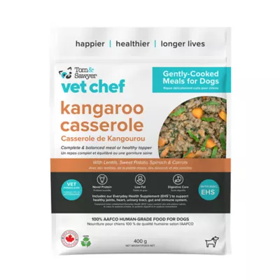 Tom Sawyer Vet Chef Gently Cooked Frozen Dog Food Kangaroo