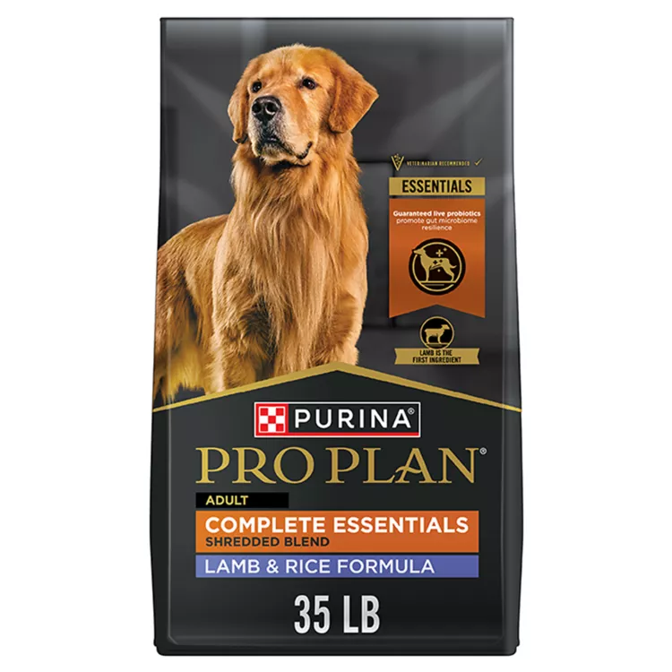 Purina Pro Plan Complete Essentials Shredded Blend Adult Dog Dry Food - Lamb & Rice